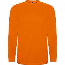 camiseta naranja manga larga