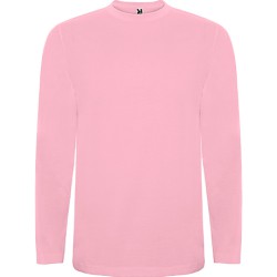 Camiseta rosa claro manga larga