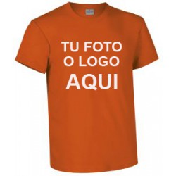 Camiseta algodón naranja