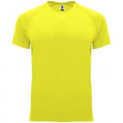 Camiseta técnica amarillo flúor