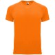 camiseta  técnica naranja fluor
