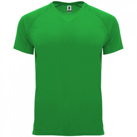 Camiseta técnica personalizada verde helecho