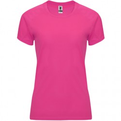 Camiseta técnica mujer rosa fluor