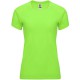 camiseta tecnica mujer verde fluor