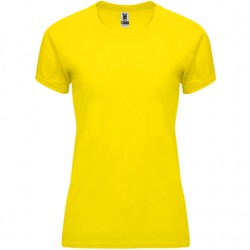 Camiseta técnica mujer amarilla