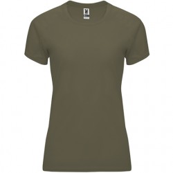 Camiseta técnica mujer verde militar