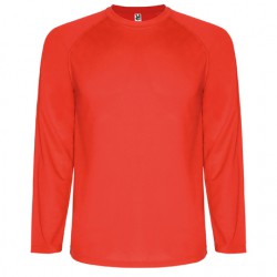 Camiseta Técnica personalizada  roja manga larga