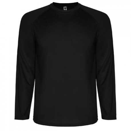 Camiseta Técnica personalizada  negro manga larga