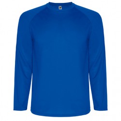Camiseta Técnica personalizada  azul royal manga larga