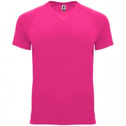 Camiseta técnica rosa flúor